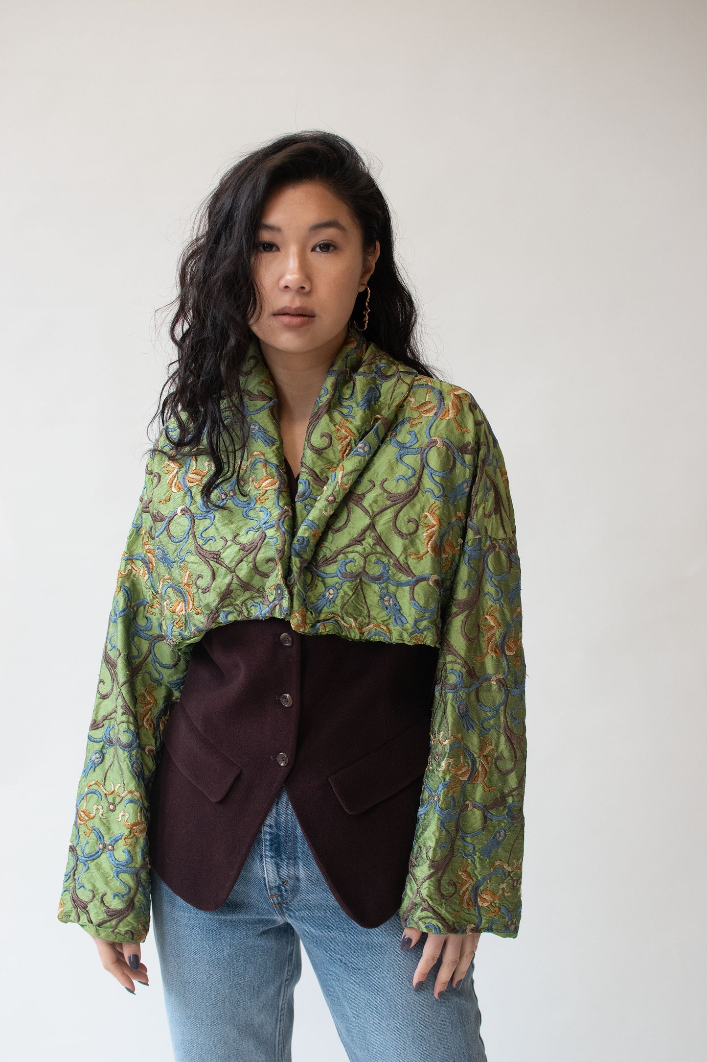 Embroidered Silk Jacket | Romeo Gigli for Callaghan