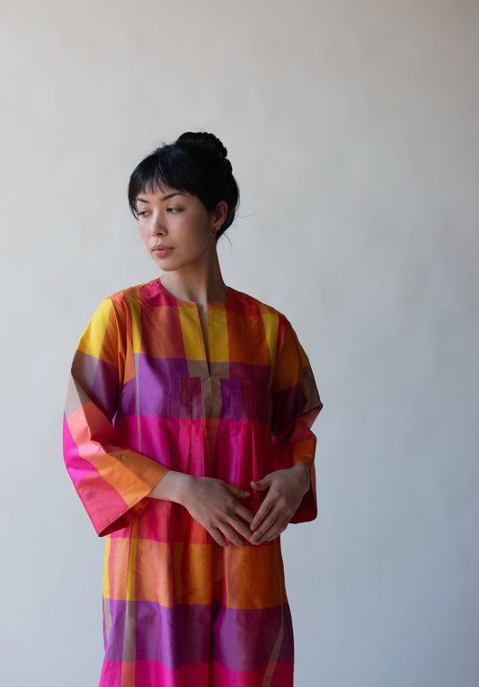 1960s Thai Silk Dress