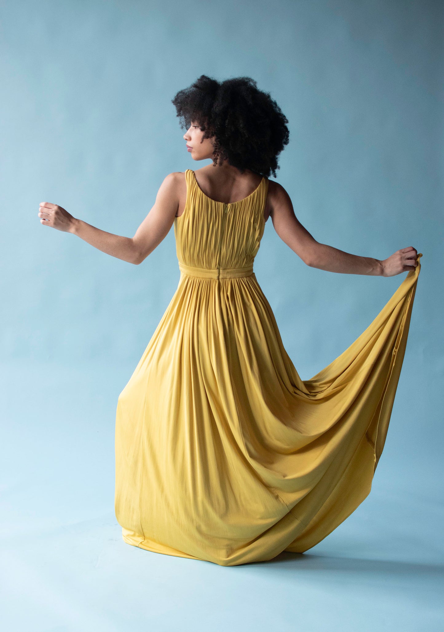 1970s draped Jersey Dress