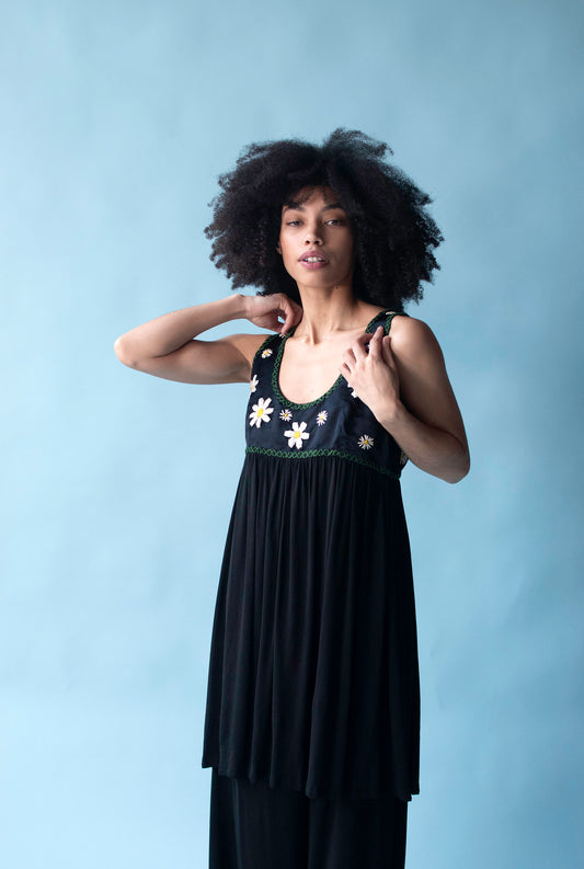 Embroidered Babydoll Dress | Todd Oldham SS 1994