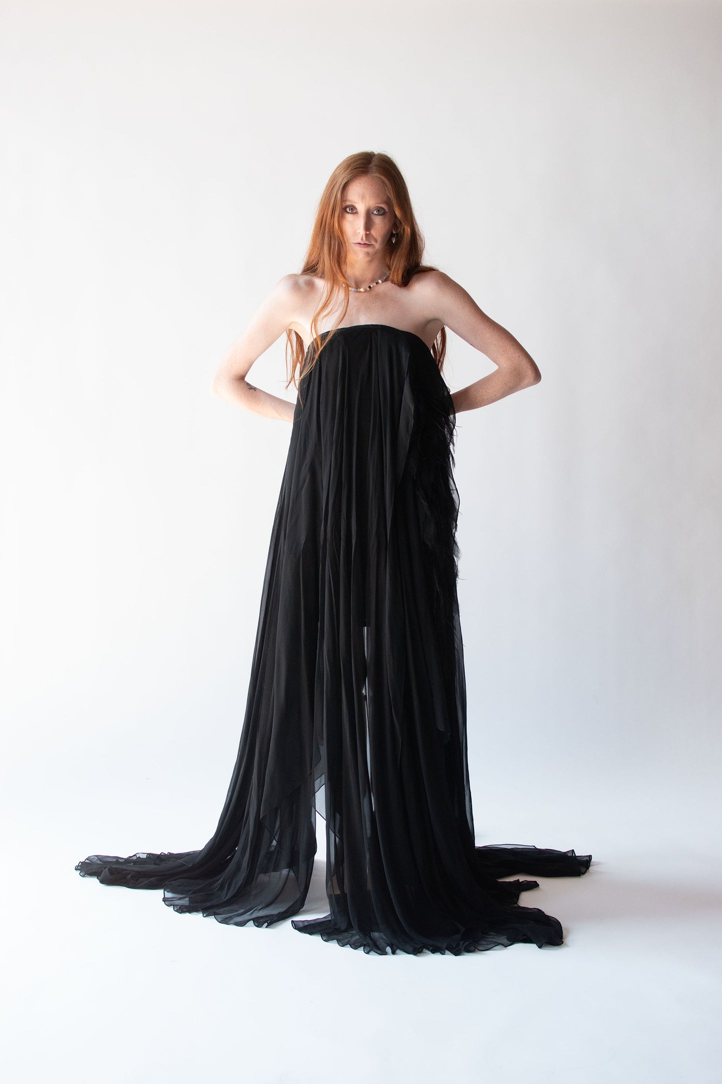 Black Chiffon Gown | Chrisitian Cota Spring 2011