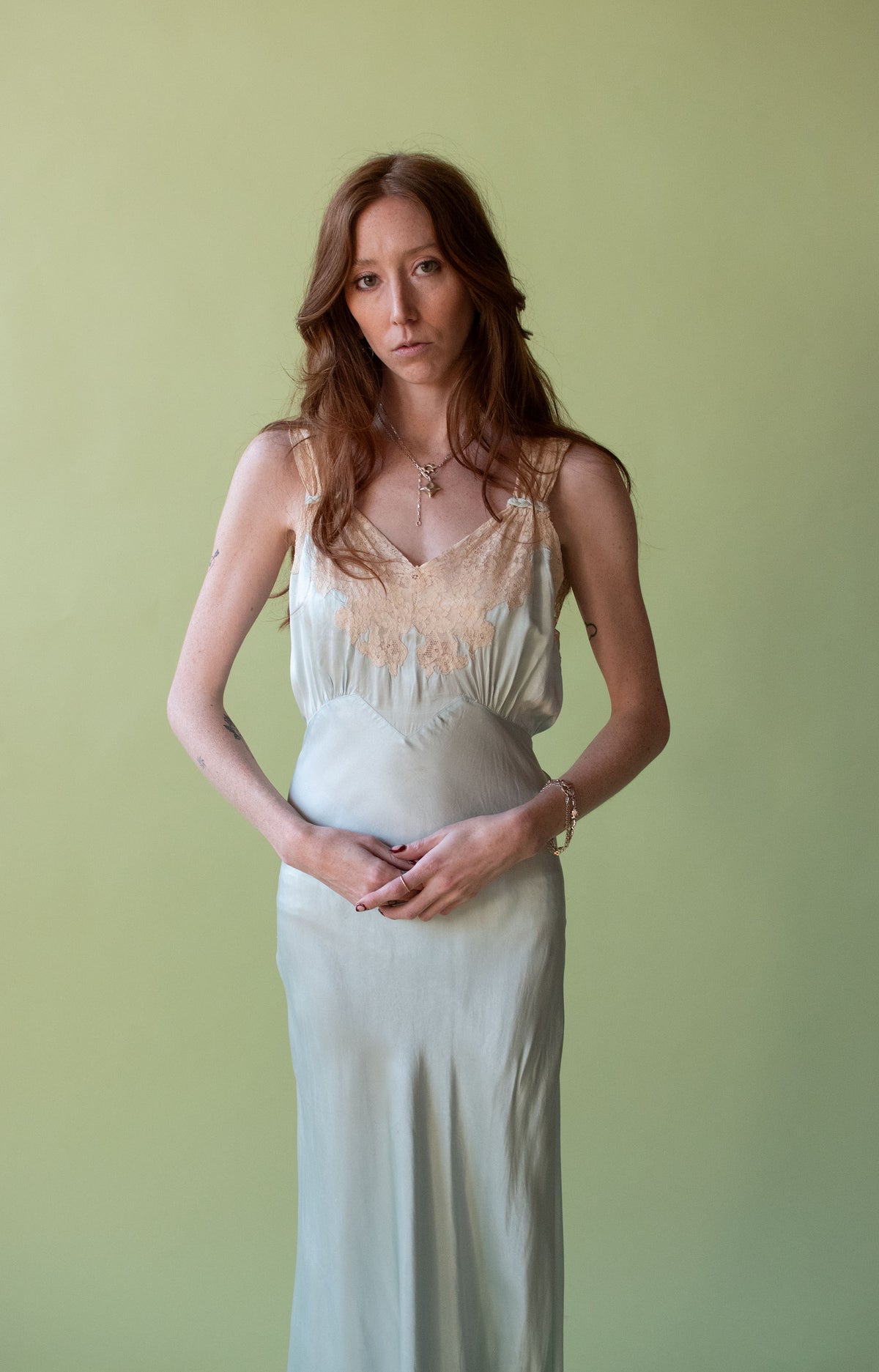 1930s Pale Blue Nightgown | Radelle