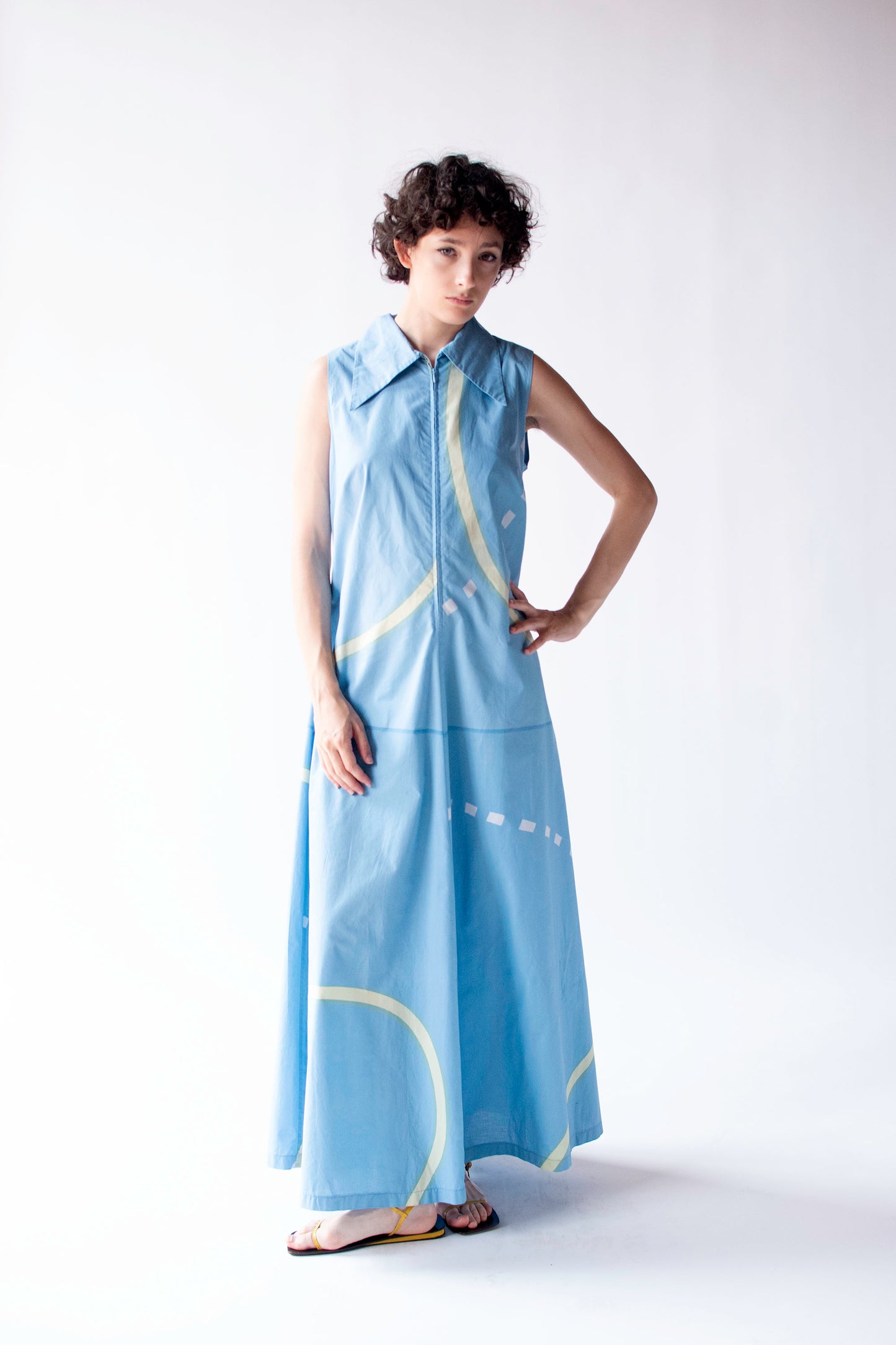Pale Blue Sundress | Marimekko 1976