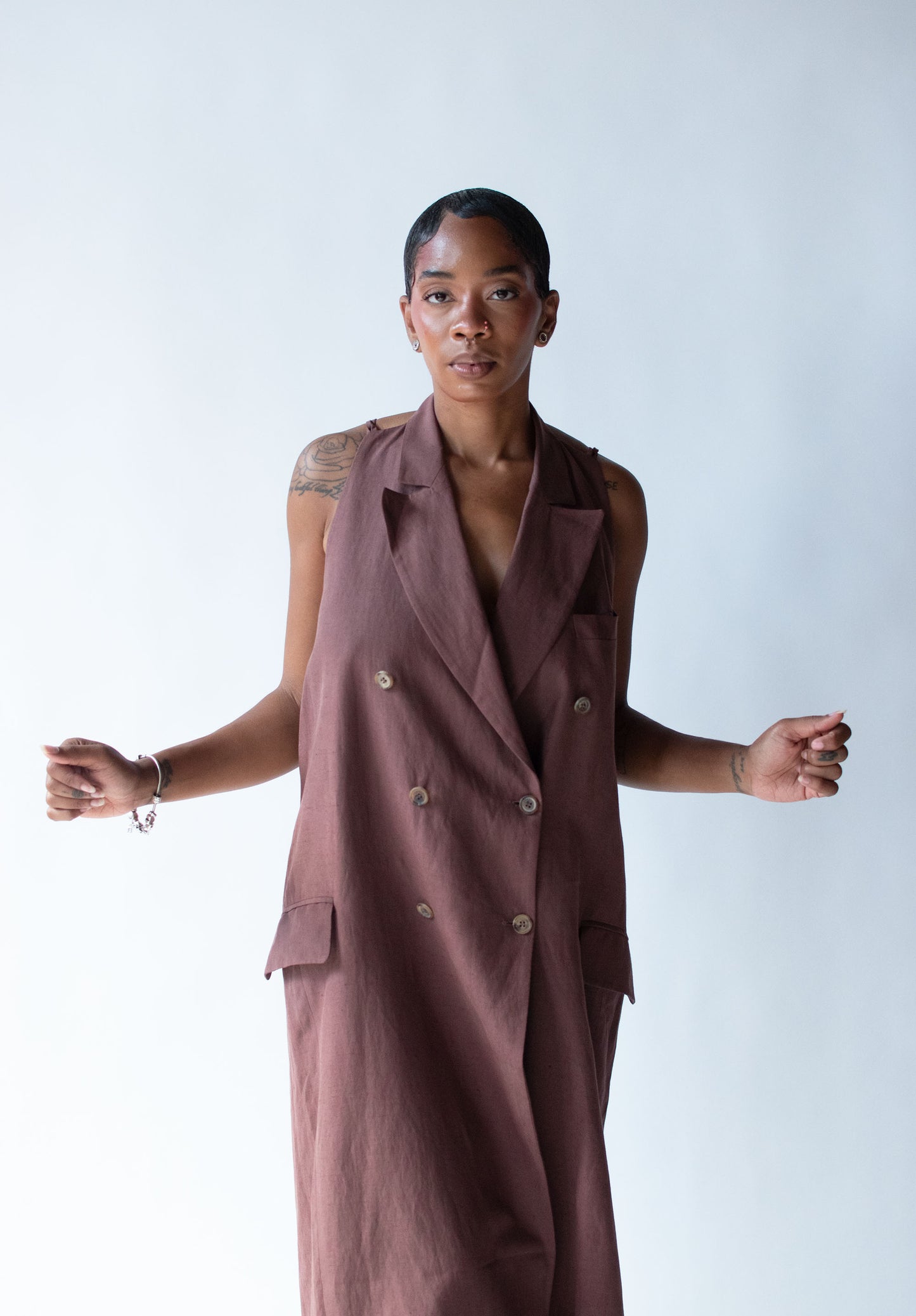 1990s Linen Dress | Morgane Le Fay