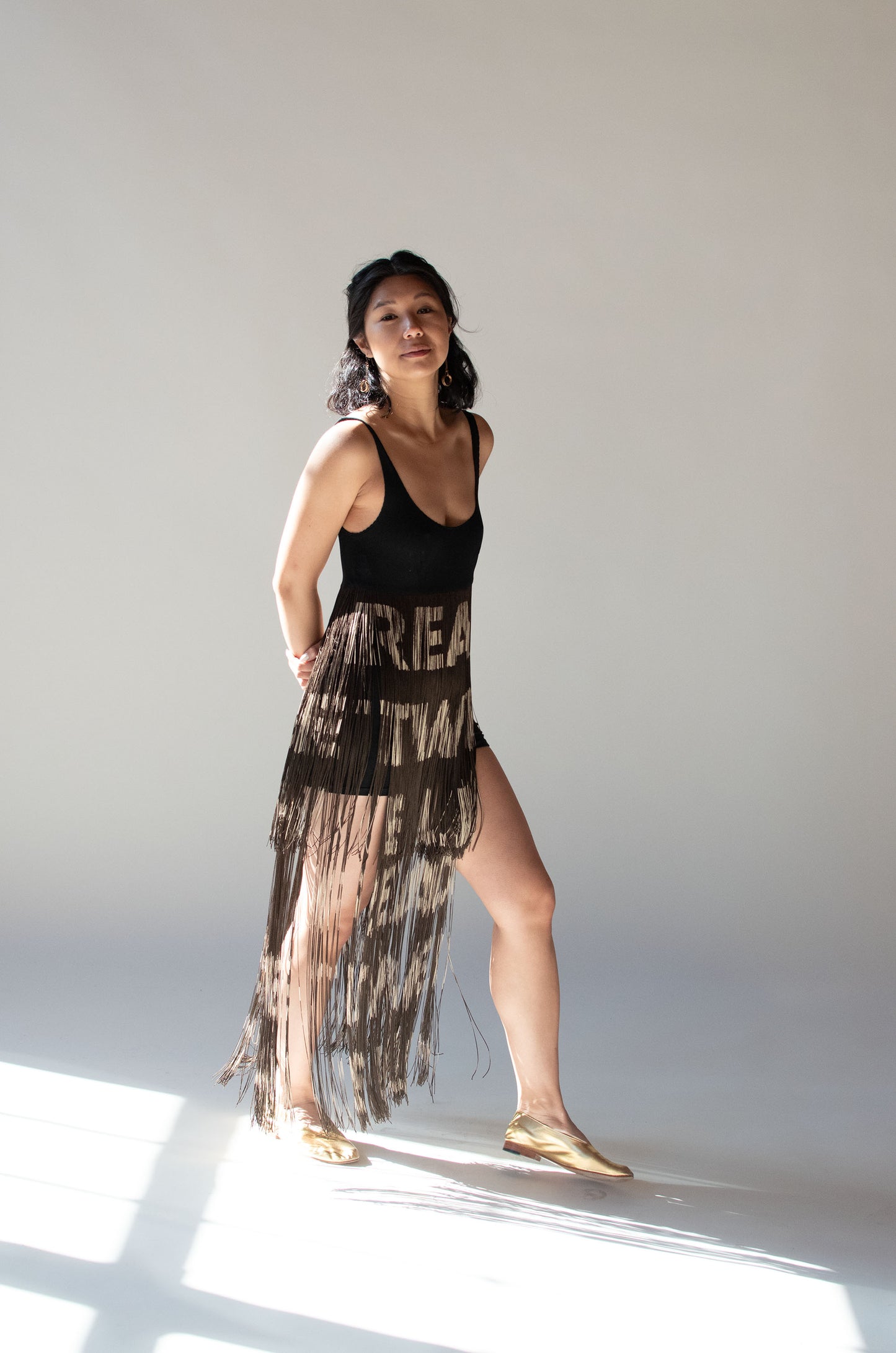 1990s Fringe Dress | Moschino Cheap & Chic
