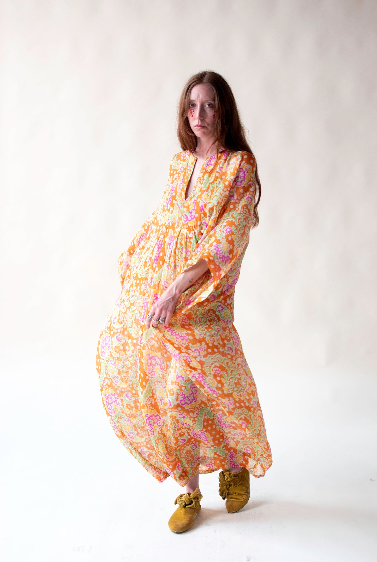 1960s Silk Caftan