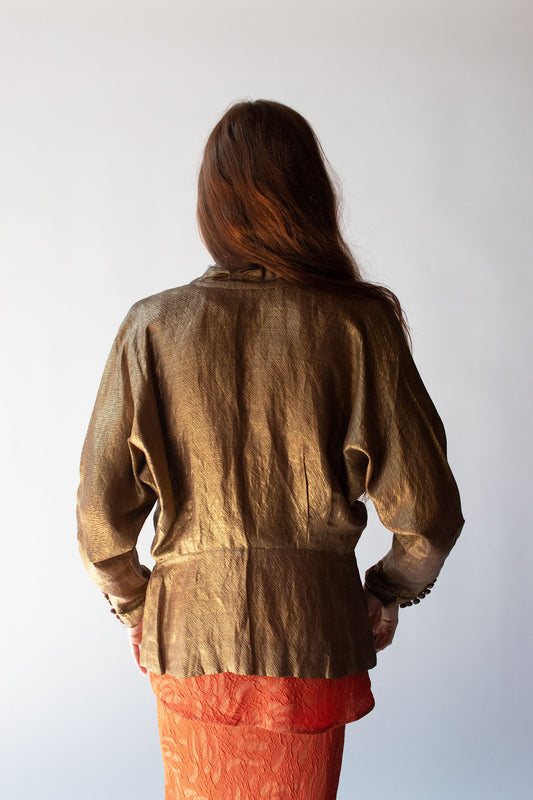 1930s Gold Lamé Jacket