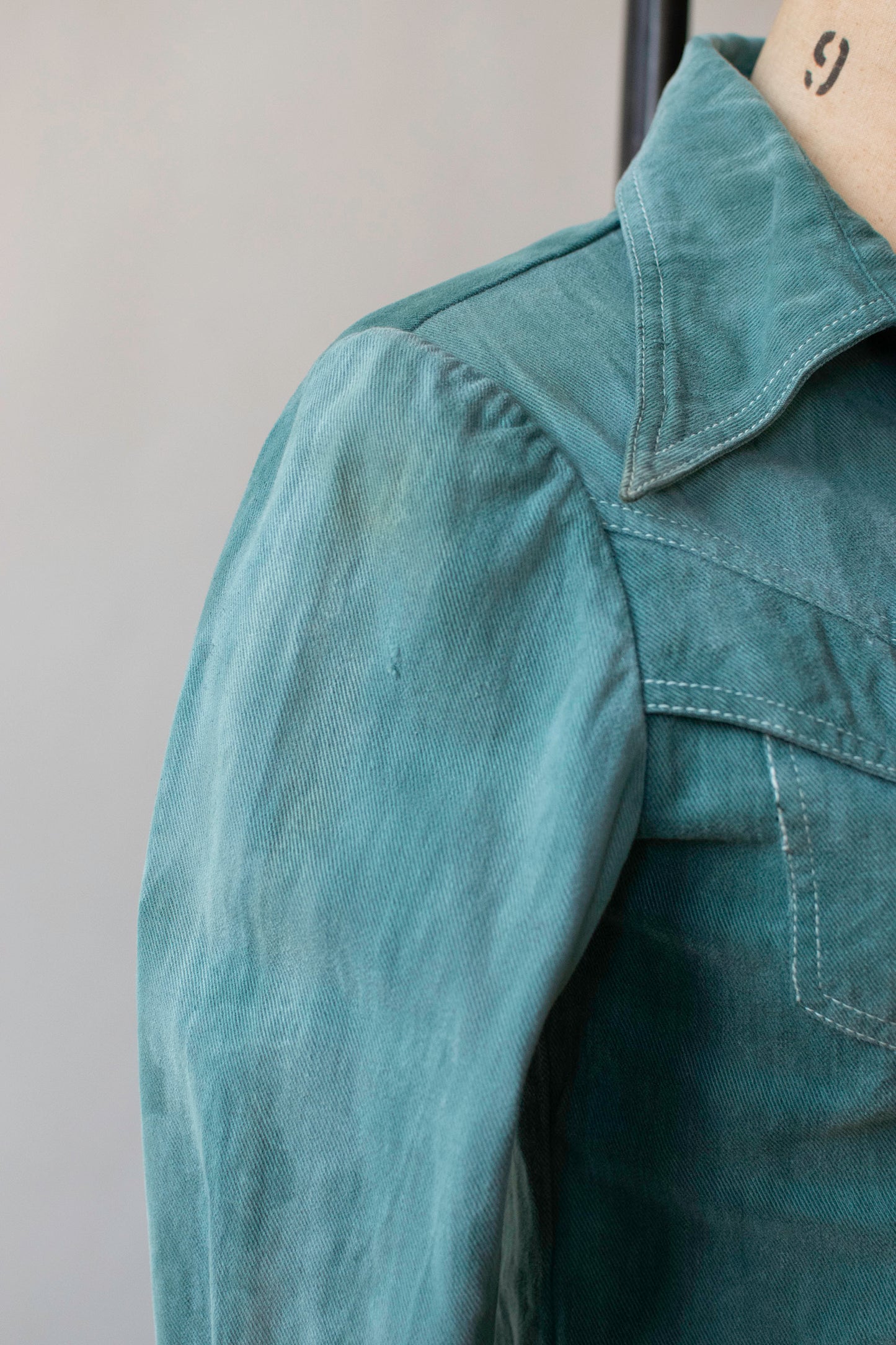 1970s Green Denim Set | Roberto Cavalli