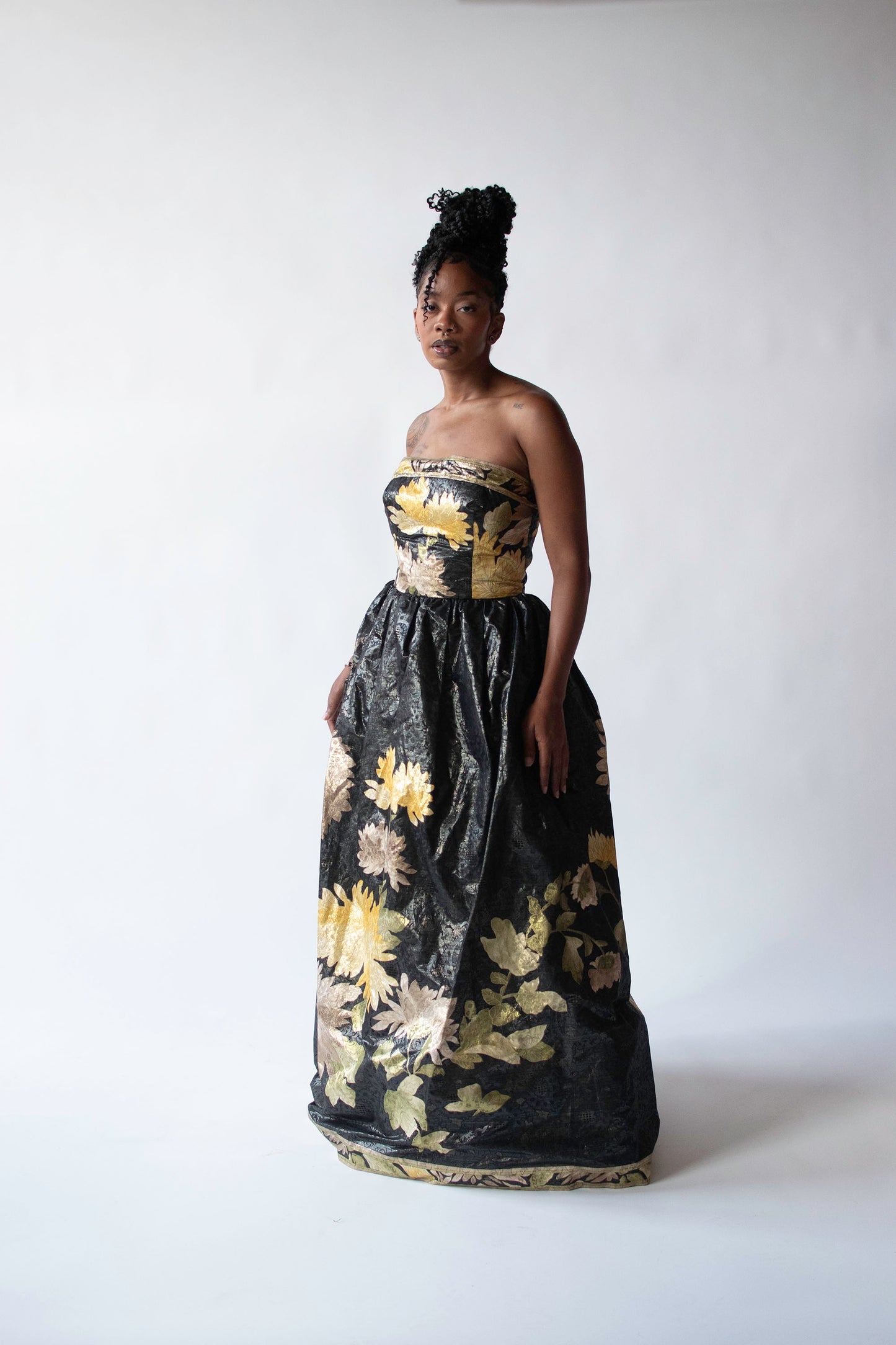 1980s Lame Gown | Leonard Paris