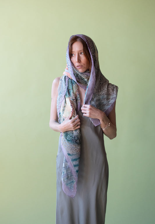 Burnout Silk Scarf | Vionnet