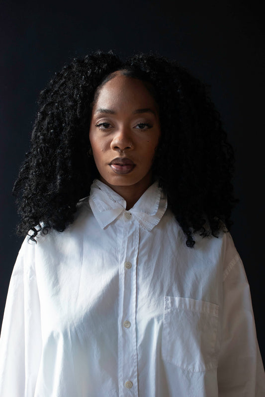 White Shirt w/ Triple Collar | Yohji Yamamoto