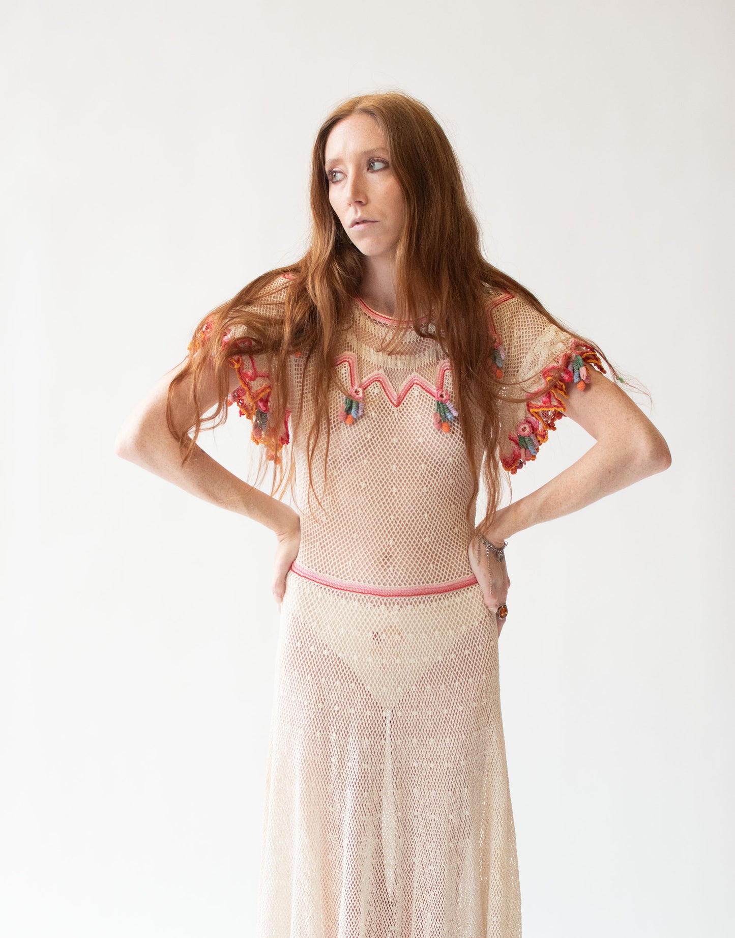 1980s Crochet Dress