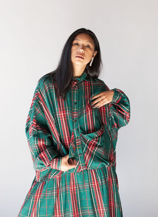 1980s Flannel Dress | Todd Oldham for Congovid