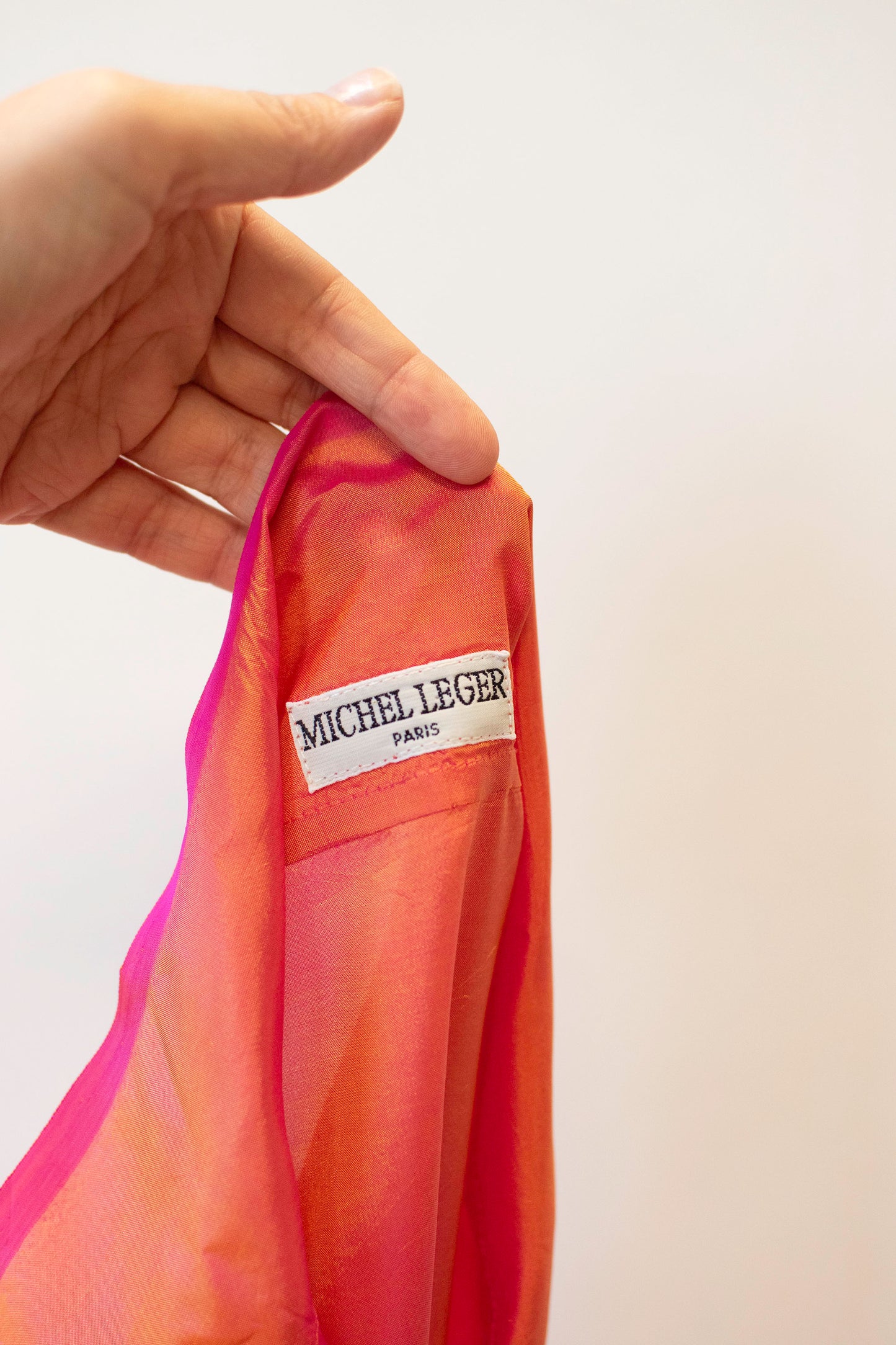 1990s Iridescent Silk Blouse | Michel Leger