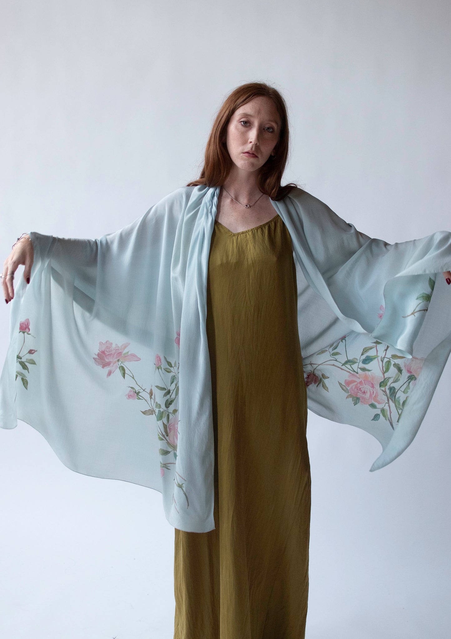Painted Silk Shawl
