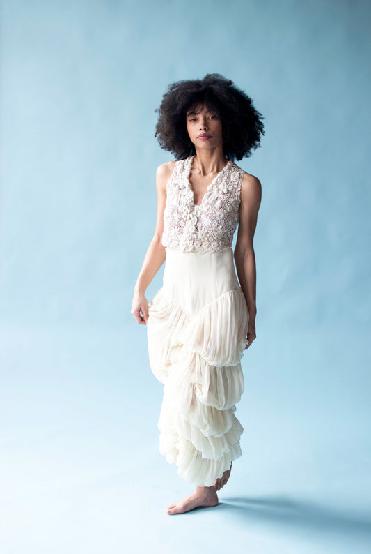 Antique Irish Crochet Vest