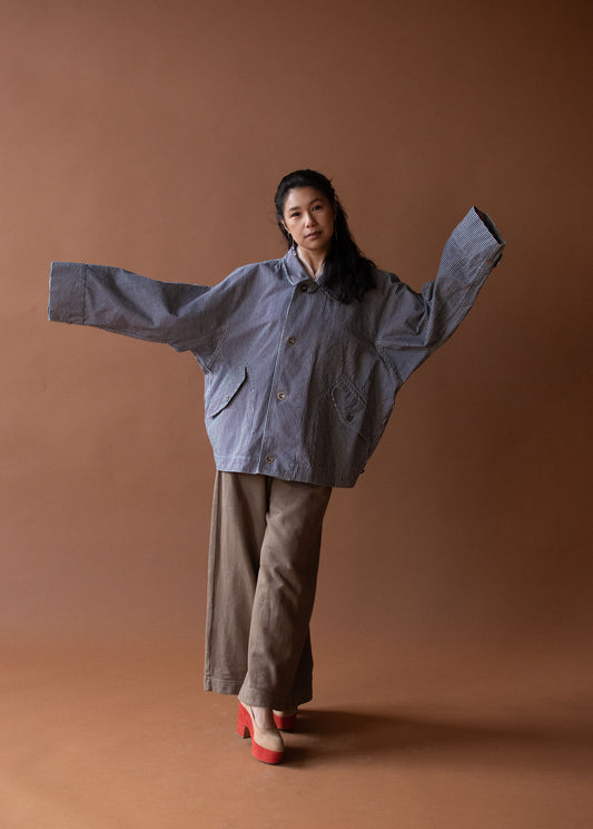 Engineer Stripe Jacket | Plantation Issey Miyake