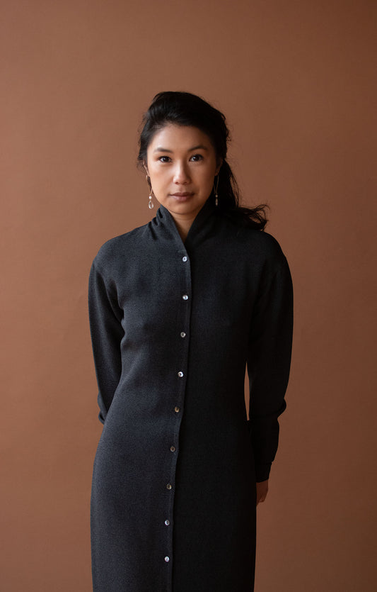 1980s Gray Dress | Romeo Gigli