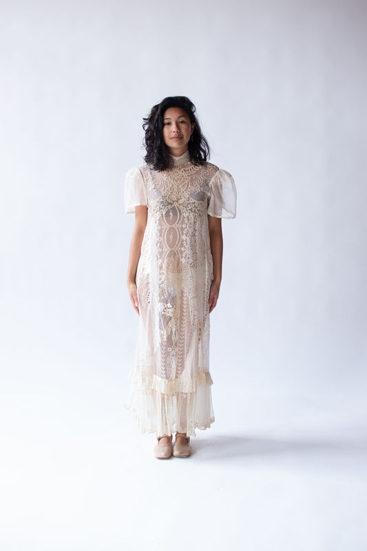 1980s Lace Works Dress