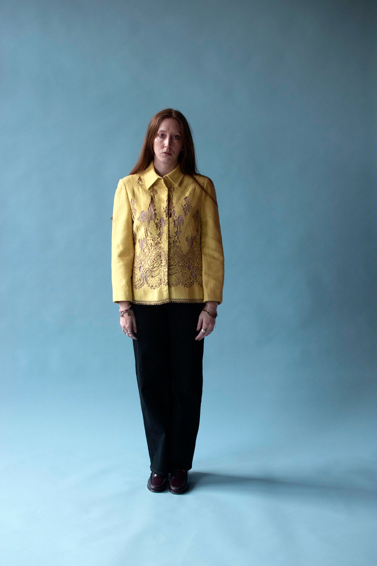 Mustard Lace Jacket | Christian Lacroix Bazar