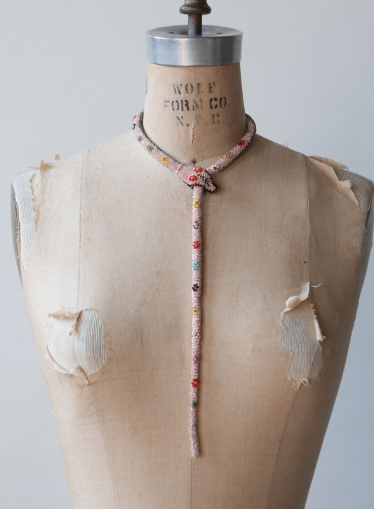 Bead Crochet Snake | Crystal Pink