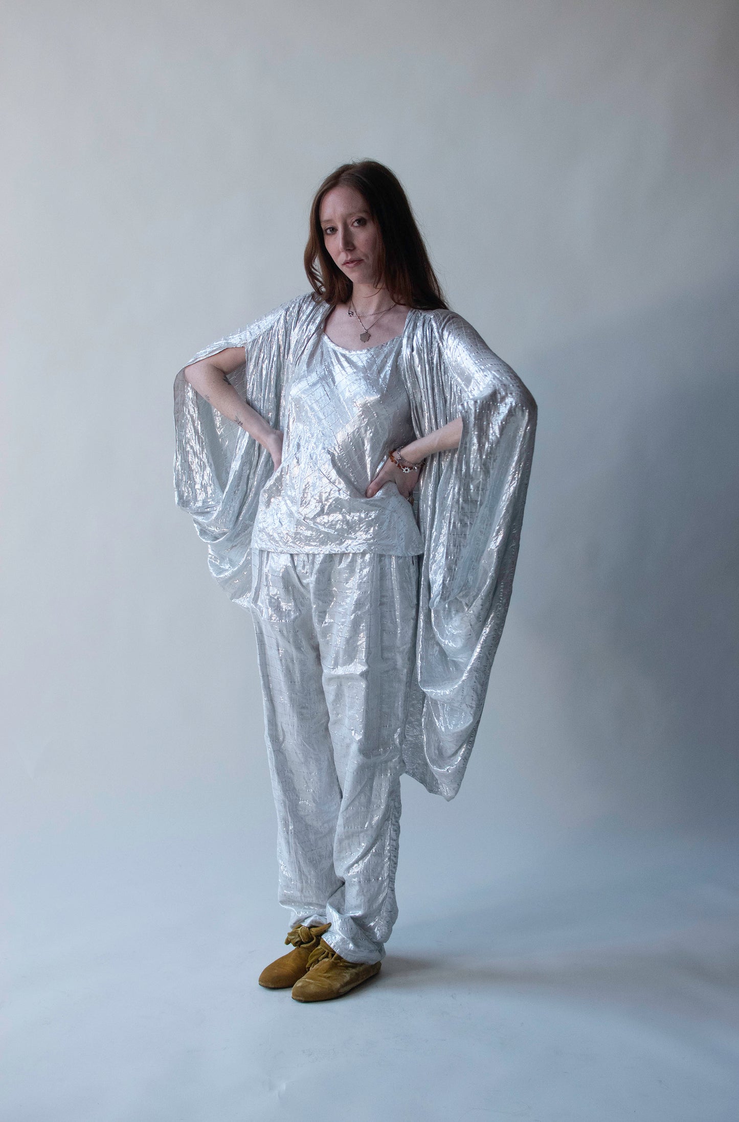 1980s Silver Metallic set