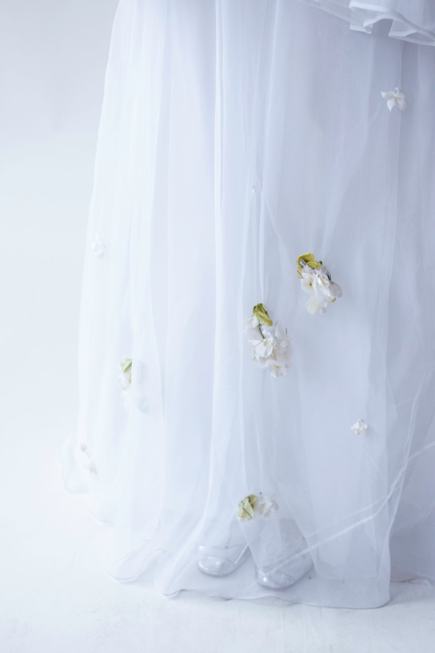 1970s Bell Sleeve Wedding Dress