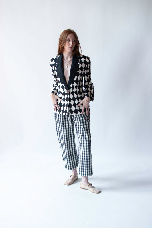 1990s Checkered Blazer | Isaac Mizrahi