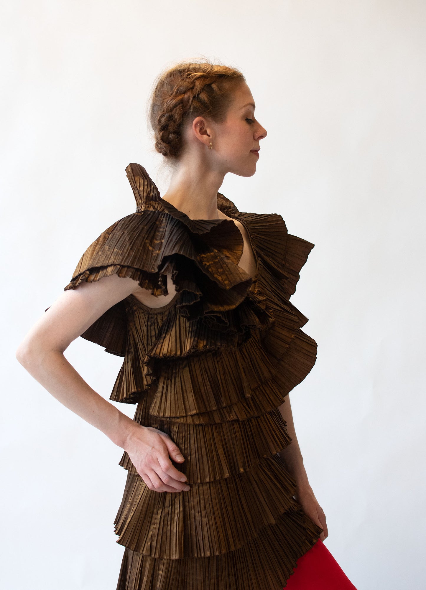 Pleated Silk Mini Dress | Krizia