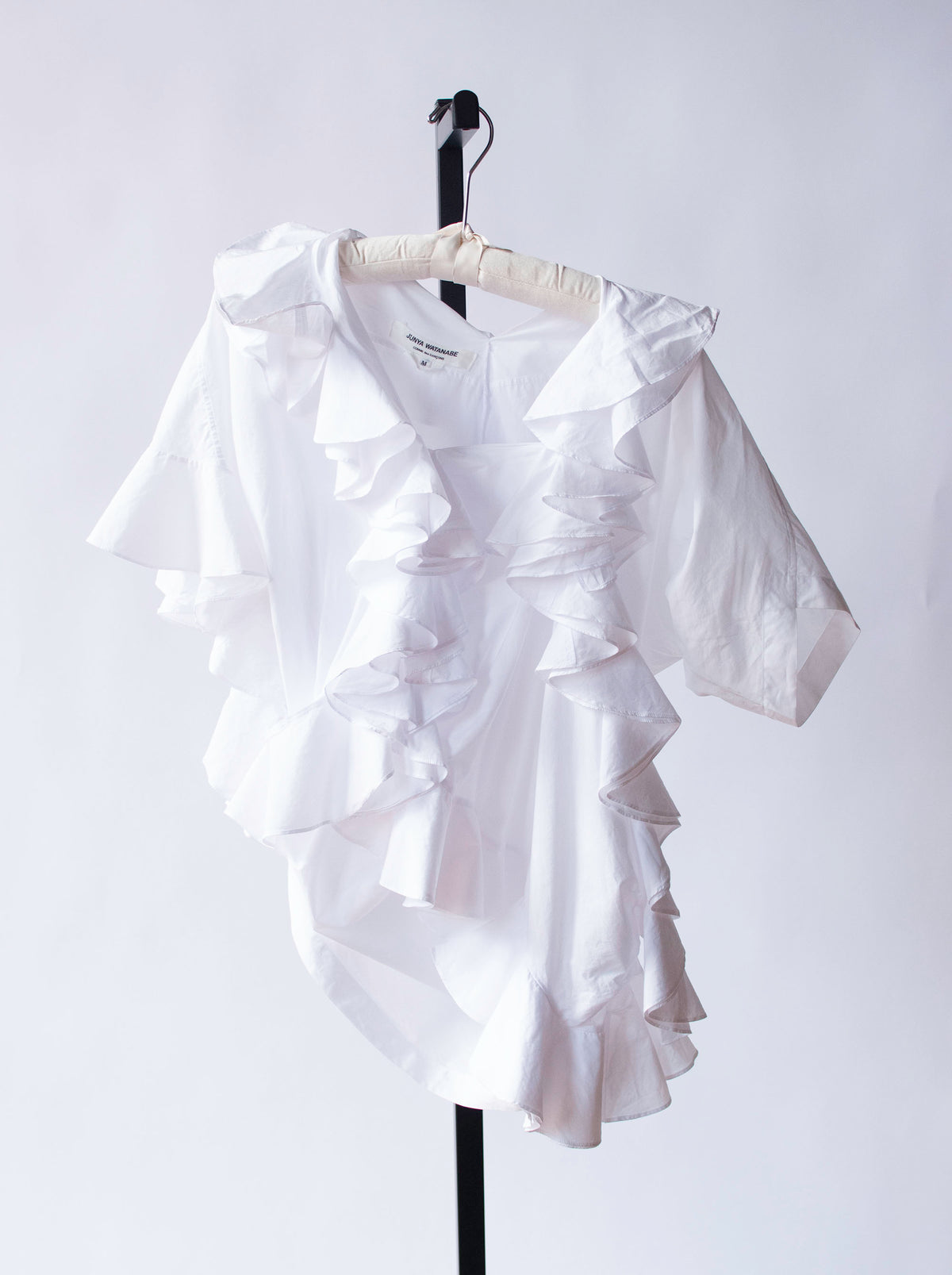 Ruffled White top | Junya Watanabe Comme des Garcons SS 2007