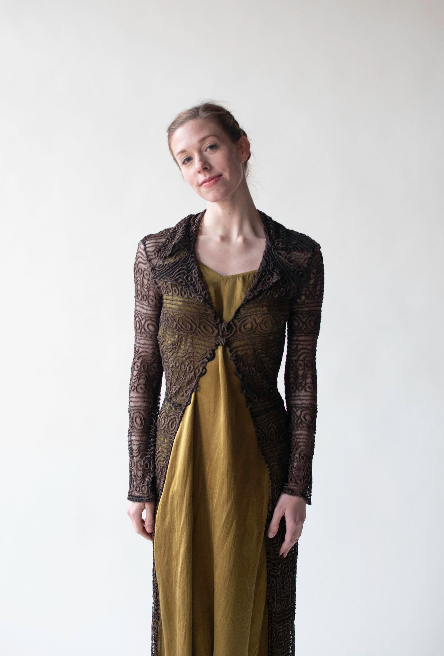 Embroidered Mesh Duster | Sophie Sitbon
