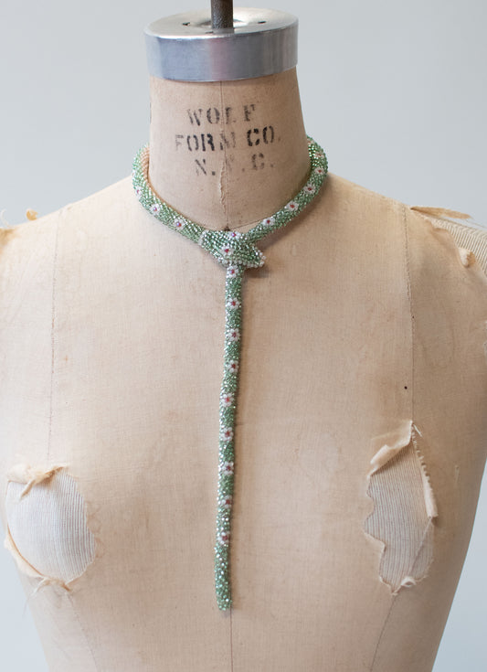 Bead Crochet Snake | Mint Flower