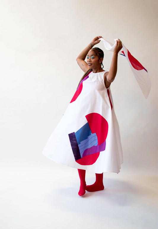Abstract Print Dress | Marimekko 1981