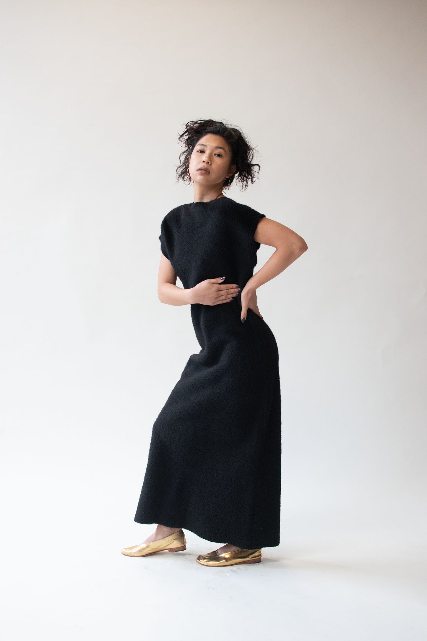 1990s Black Mohair Dress | Comme des Garçons