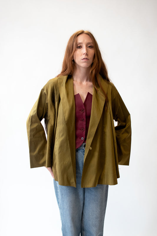 Green Silk Jacket | Romeo Gigli SS1990