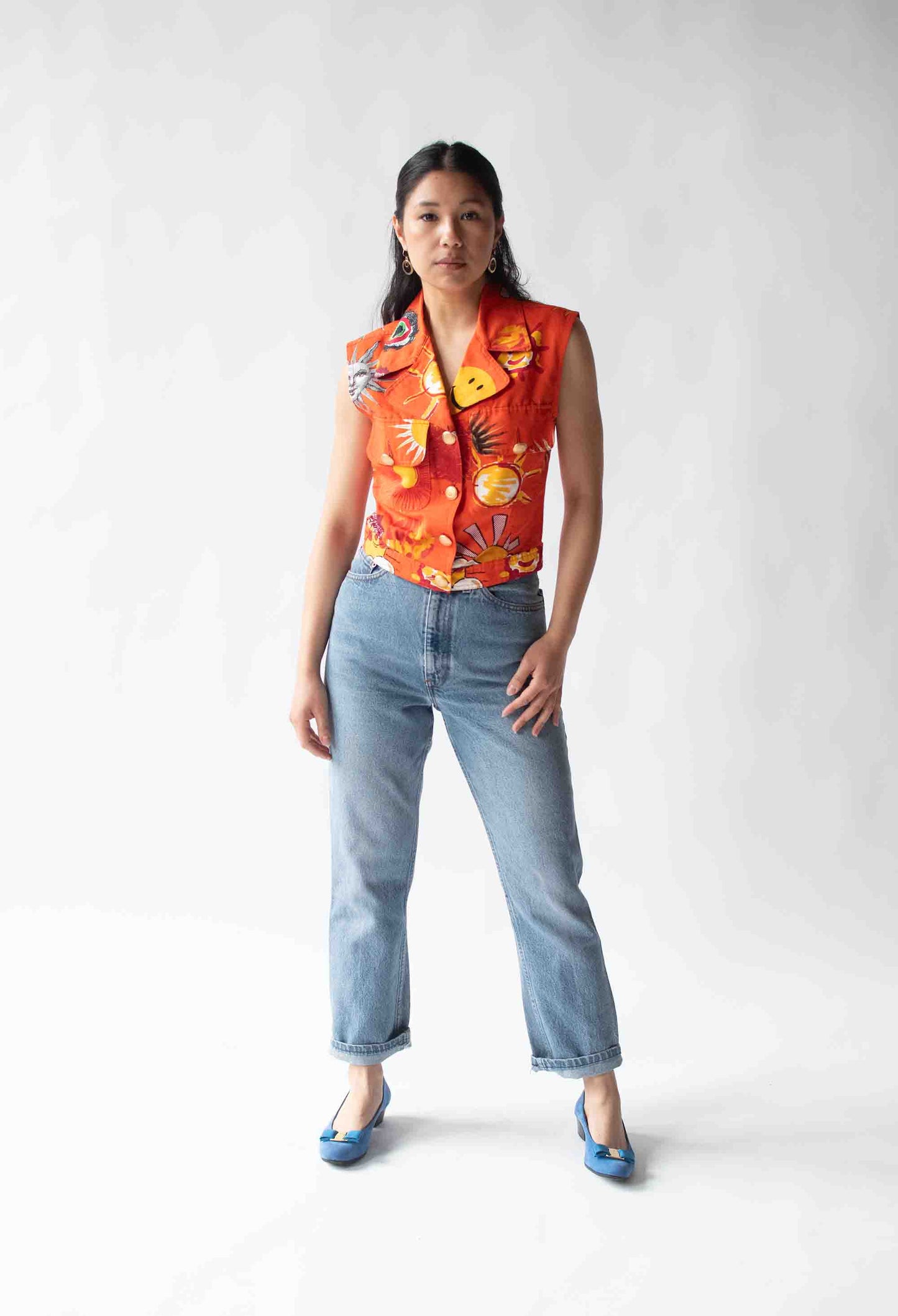 1990s Printed Vest | Moschino Jeans