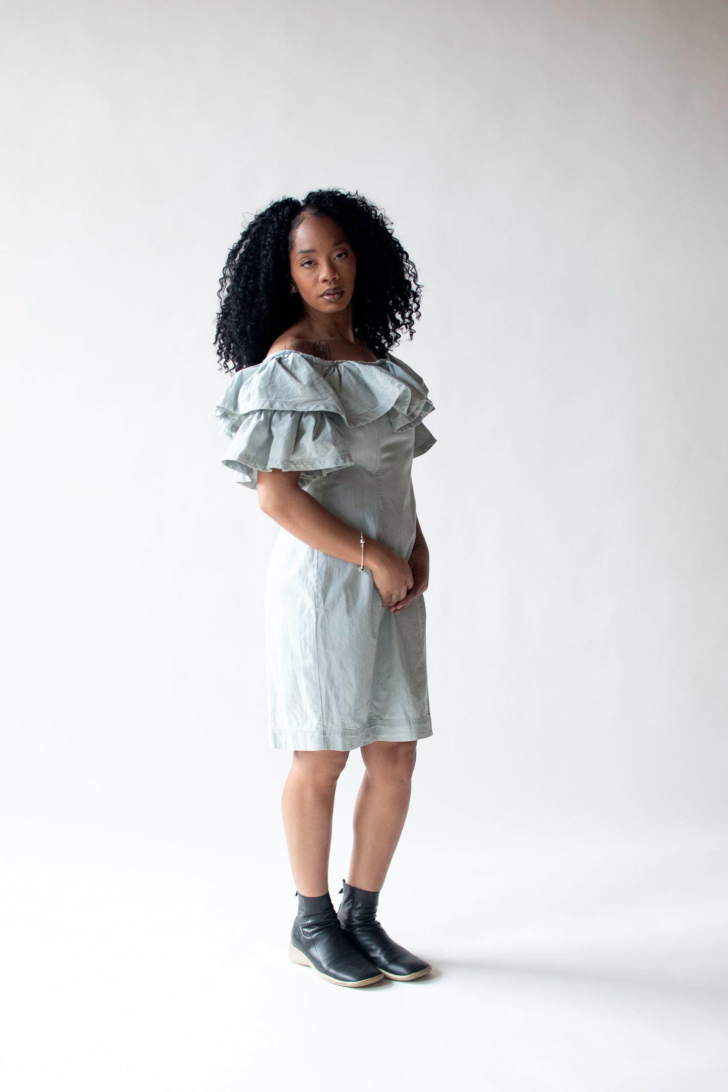 Charmbray Ruffle Collar Dress | Jan Barboglio