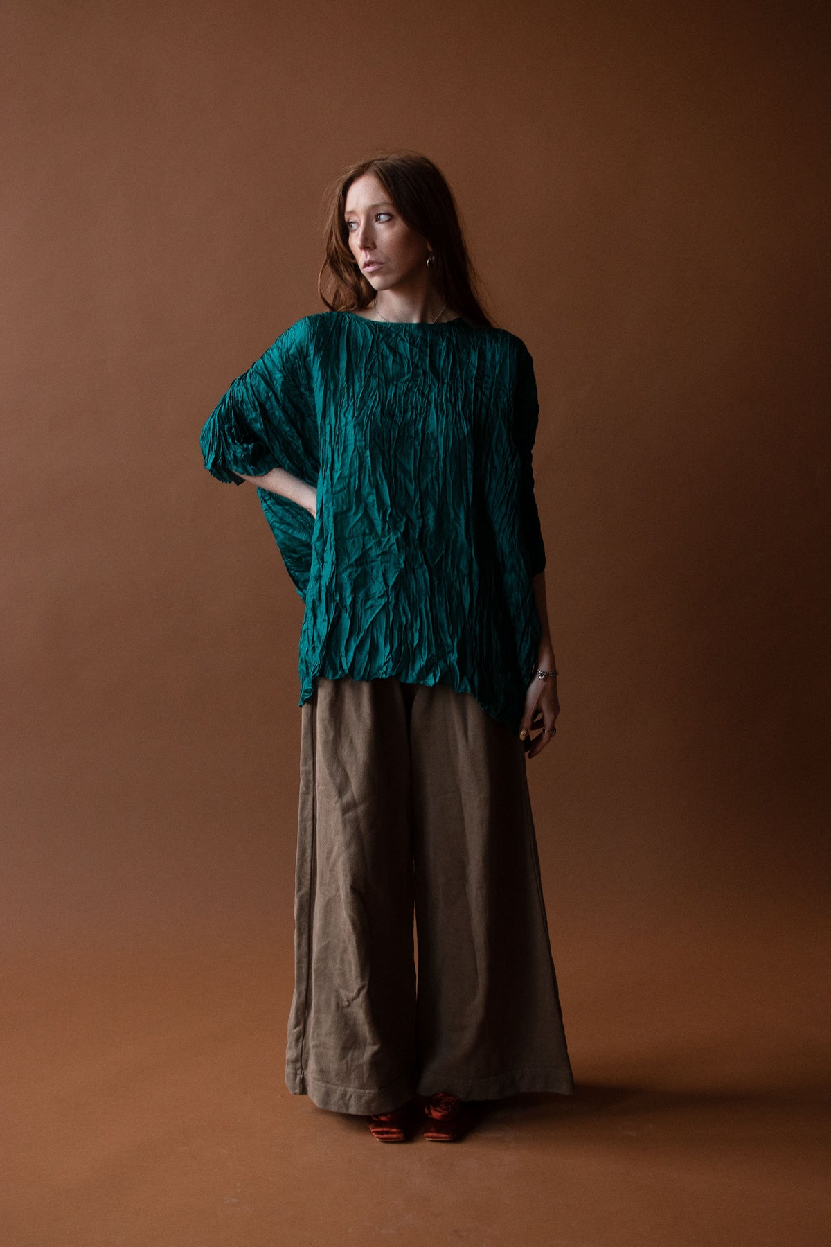 Crinkle Silk Tunic | Holly Lueders