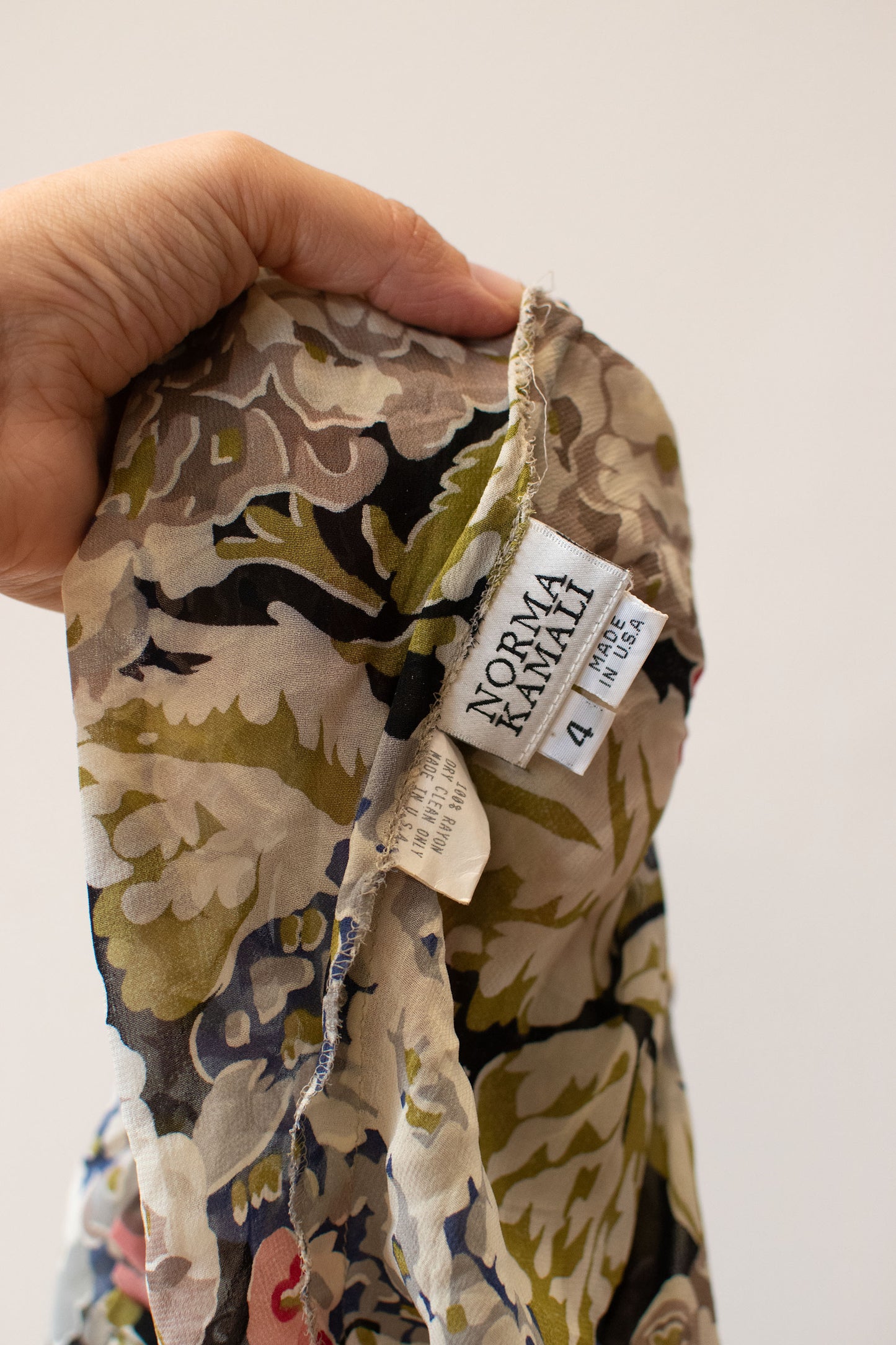 1990s Floral Blouse | OMO Norma Kamali