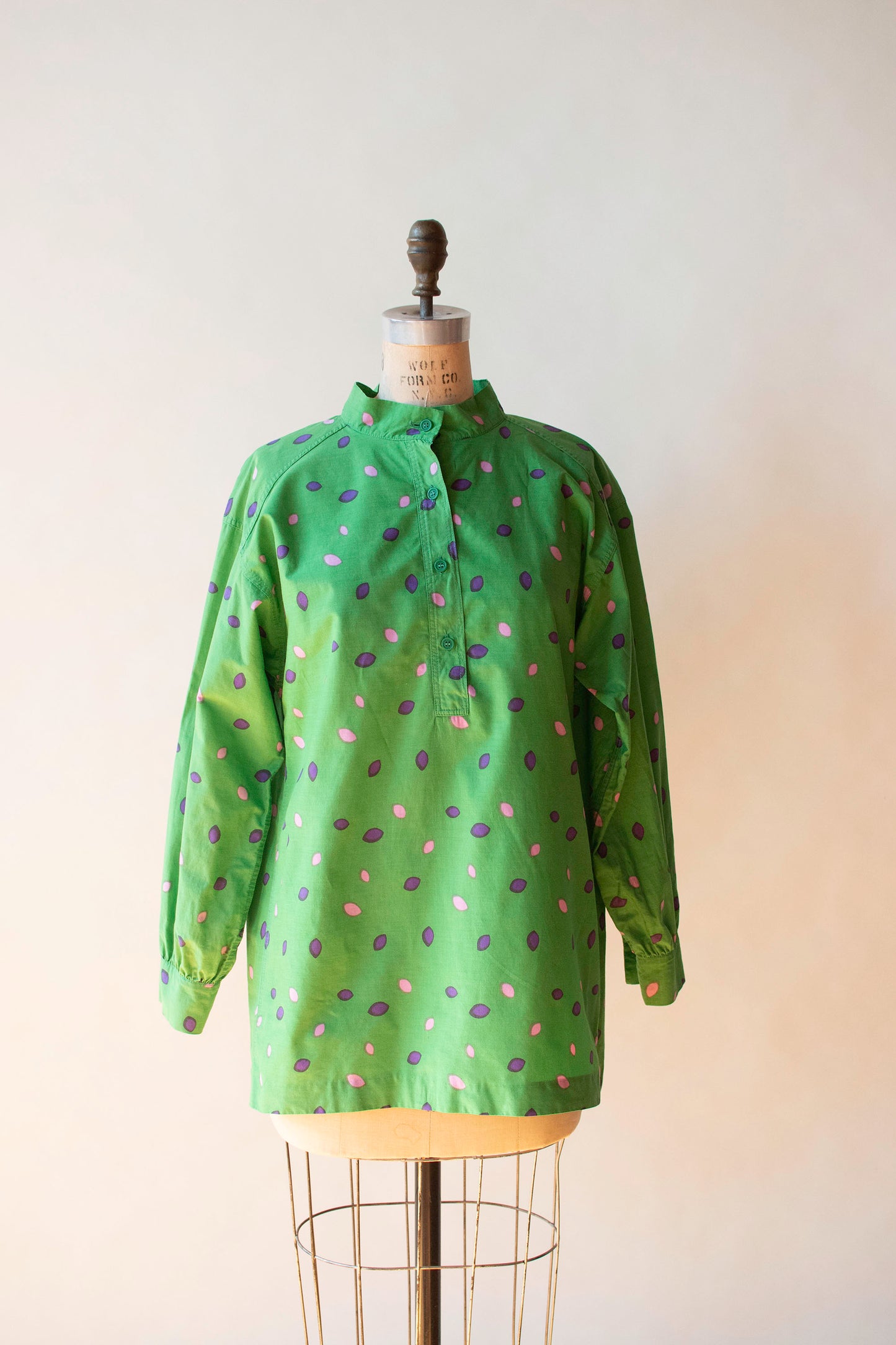 Green Popover Shirt | Marimekko 1974