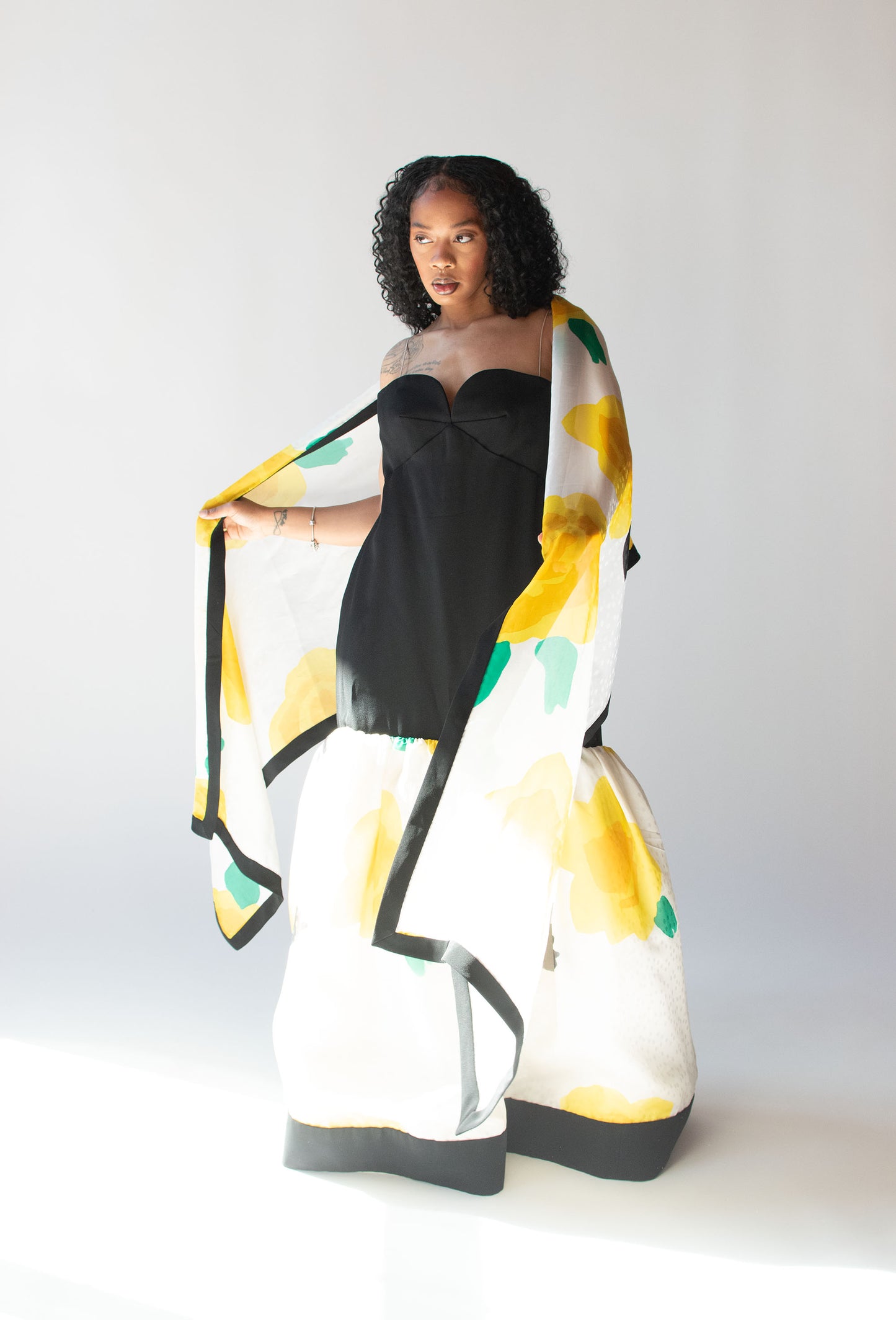 1980s Floral Gown | Frank Tignino