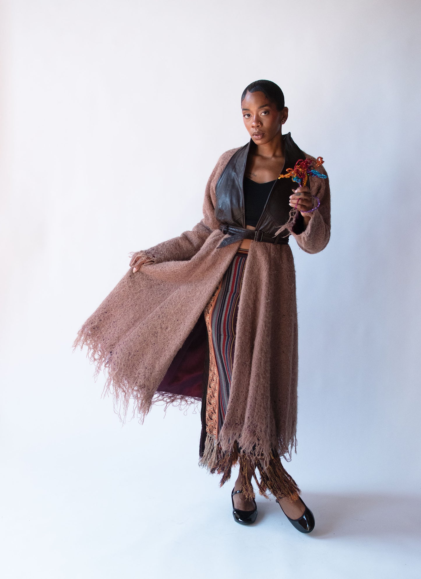 Wool & Leather Coat