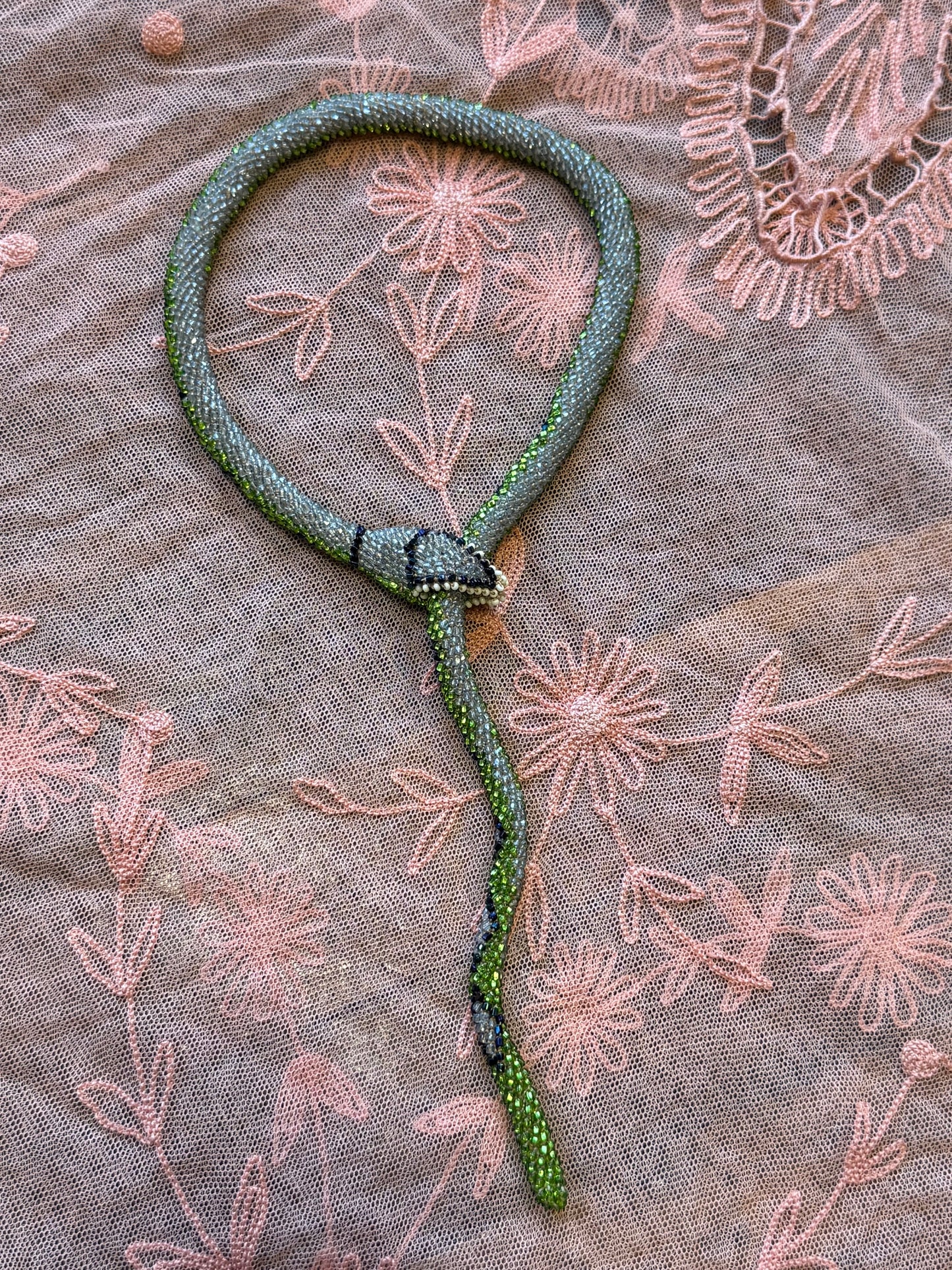Bead Crochet Snake | Absinthe Diamond