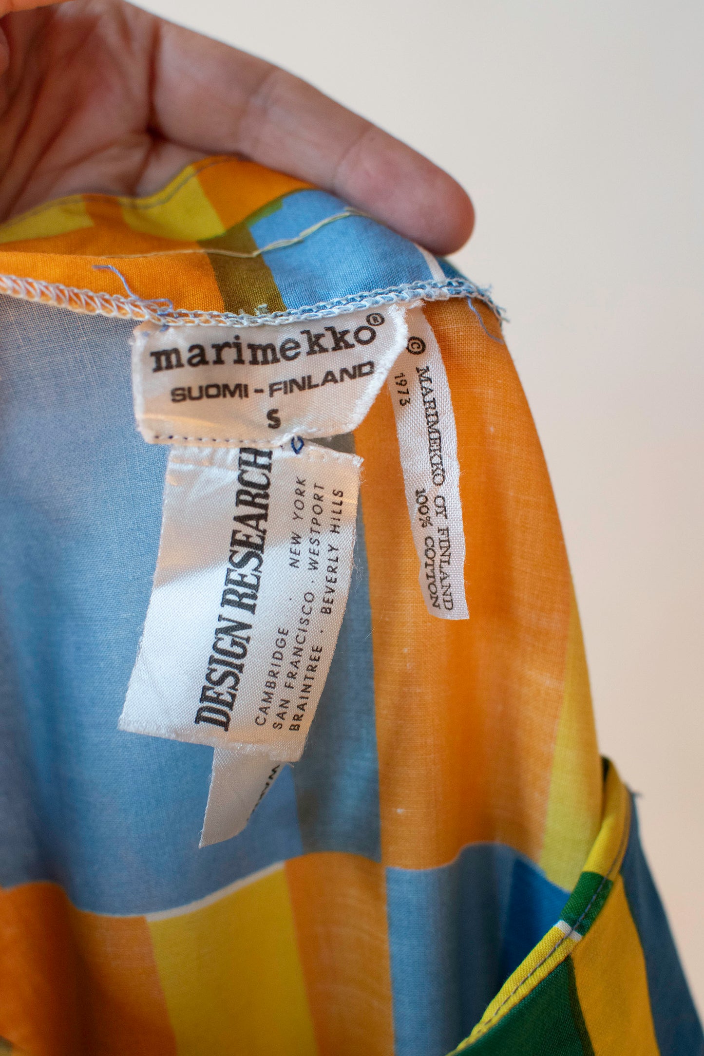 Hyppyraita print Tunic | Marimekko 1973