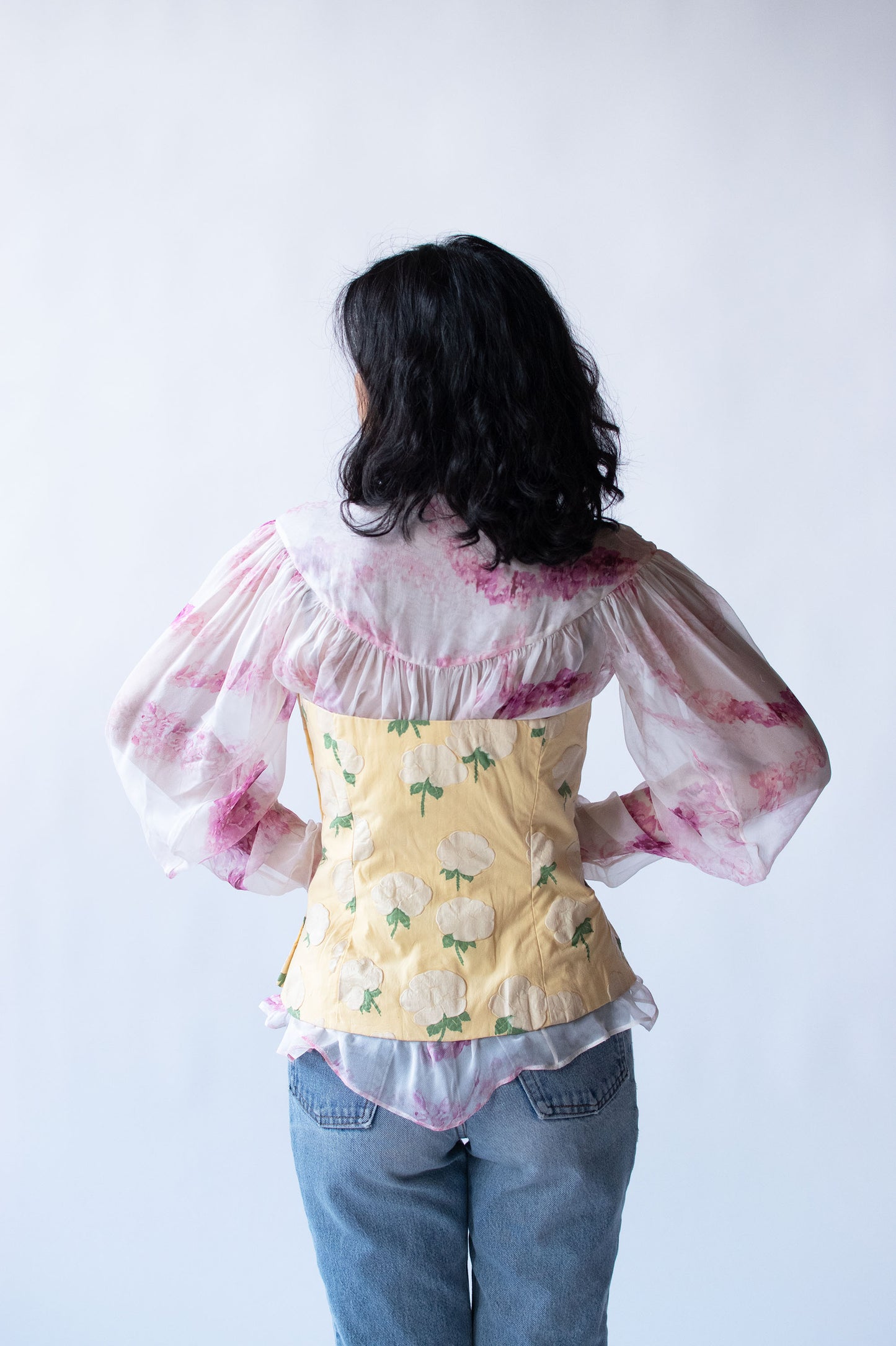 1980s Floral Bustier | Fiorella Barattolo Donna B.