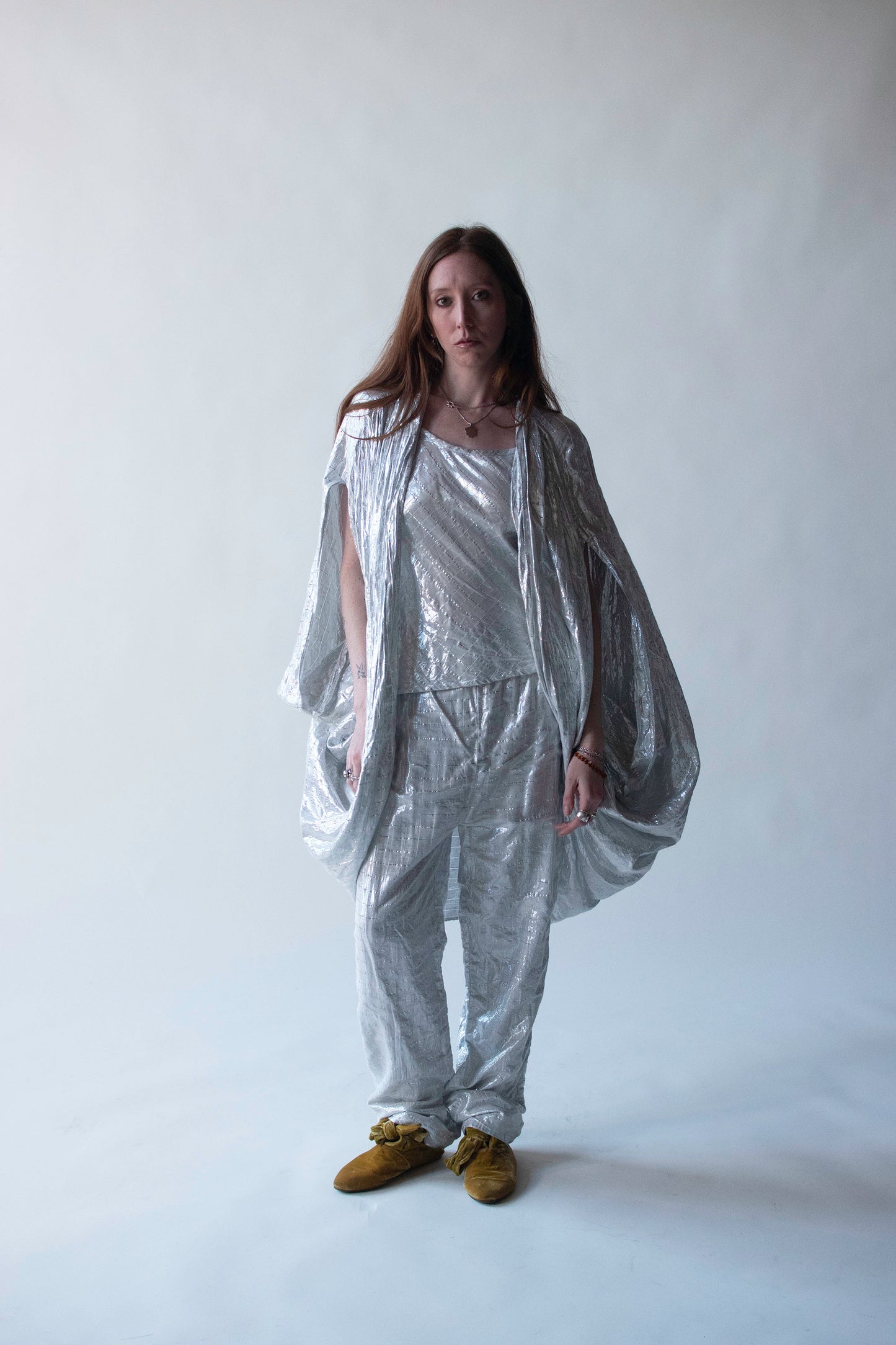 1980s Silver Metallic set