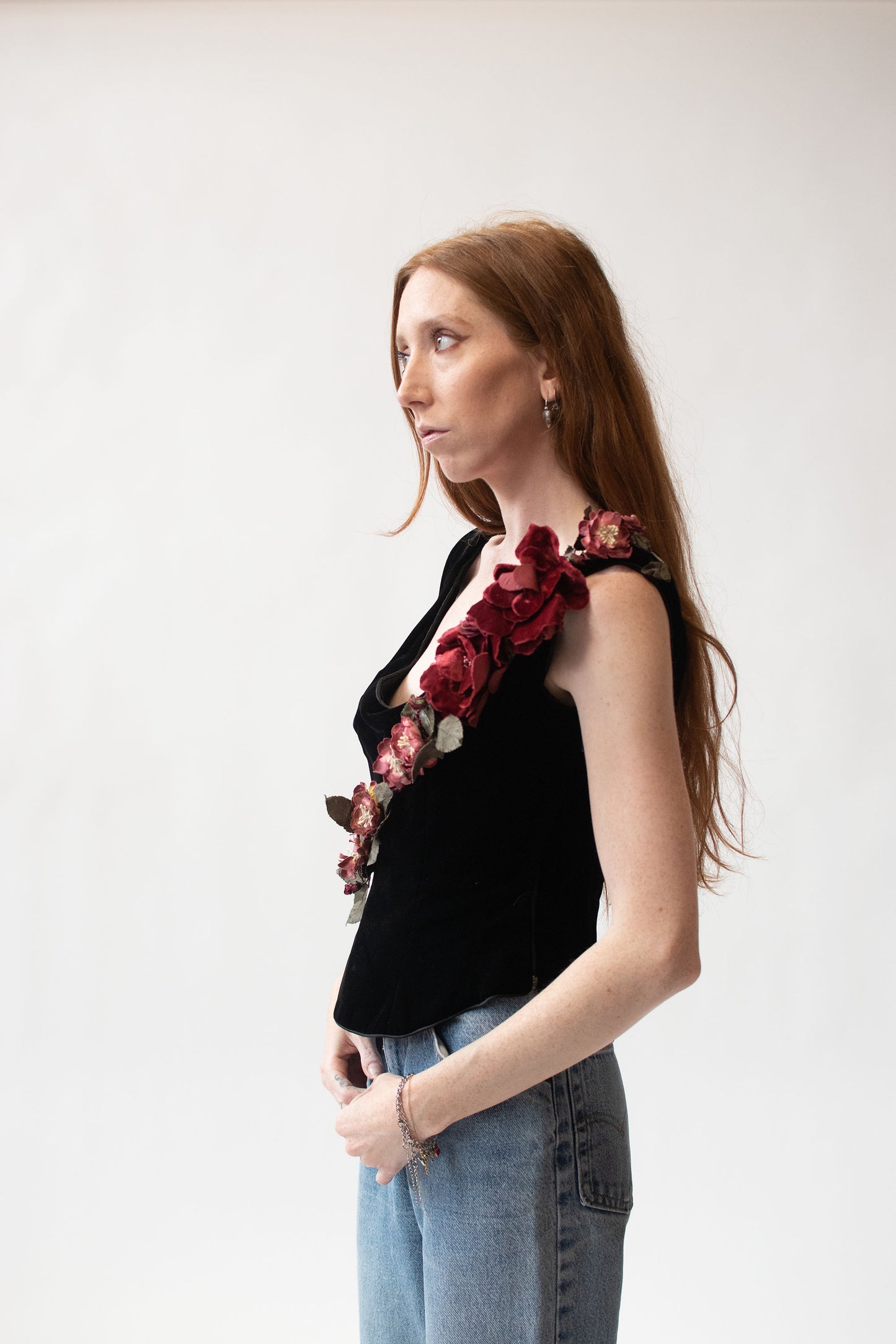 1990s Velvet Corset Top | Bellville Sassoon Lorcan Mullany