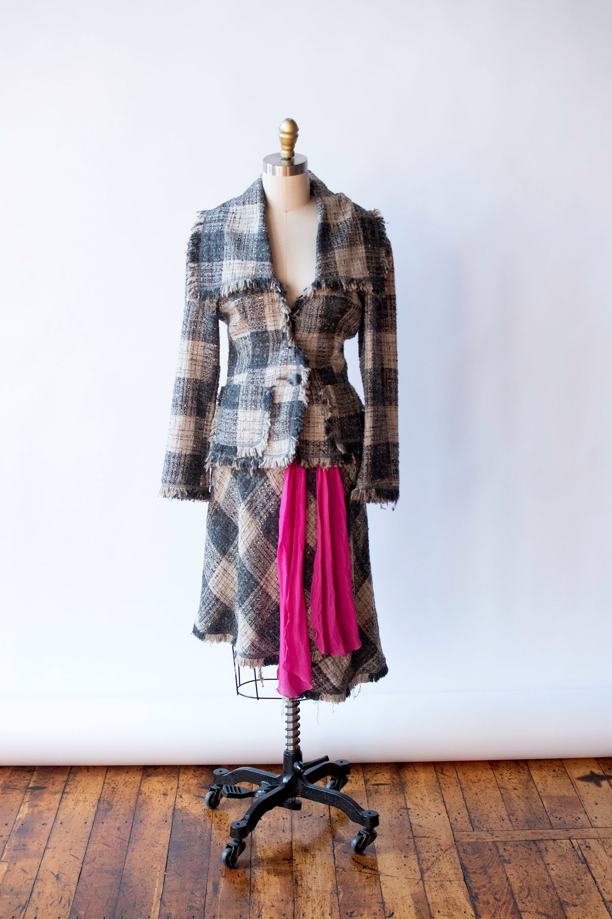 Plaid Skirt Suit | Emanuel Ungaro