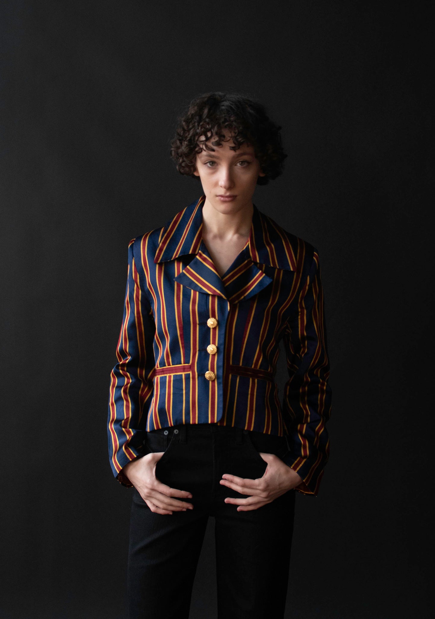 Striped Silk Blazer | Todd Oldham SS 1993