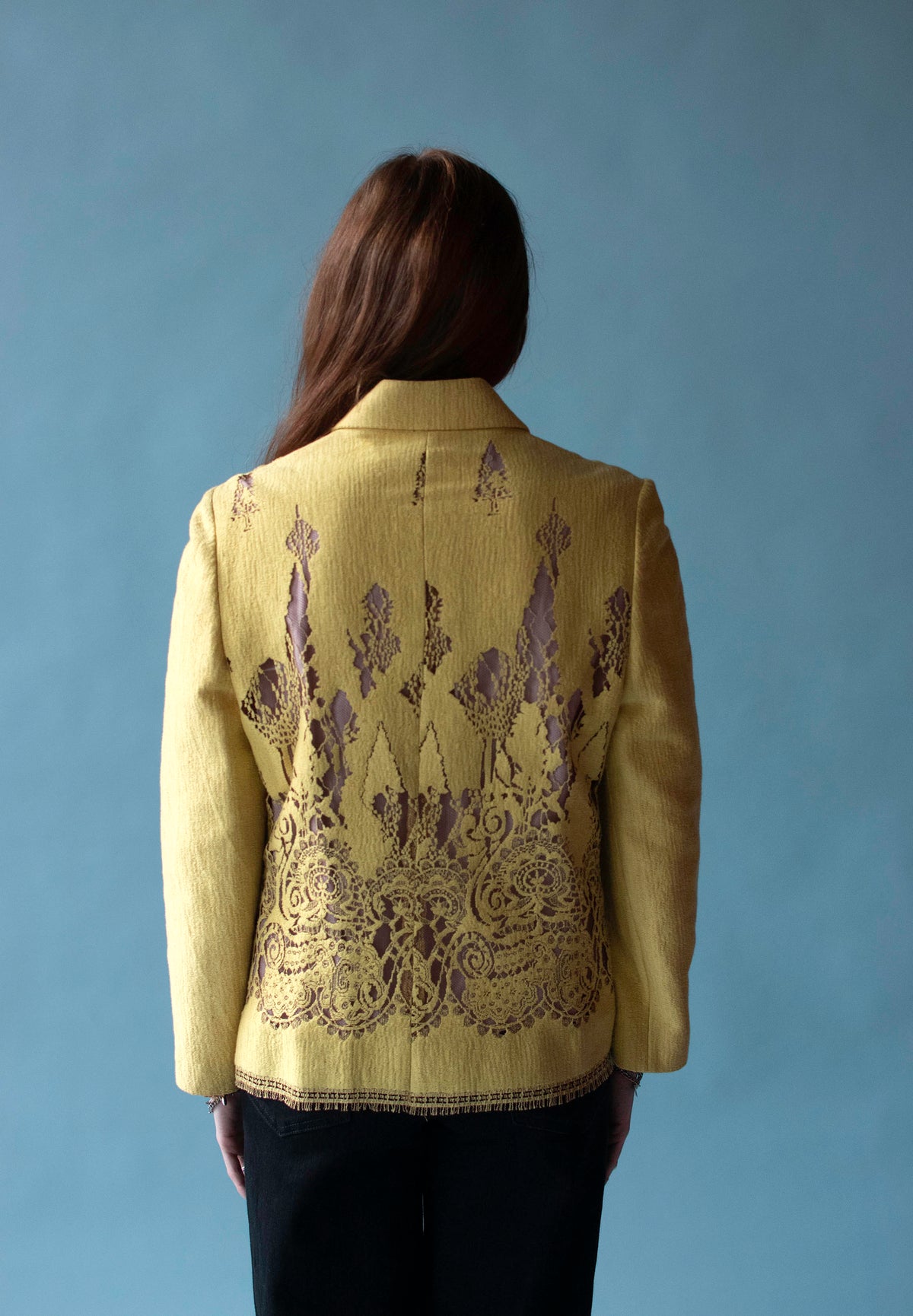Mustard Lace Jacket | Christian Lacroix Bazar